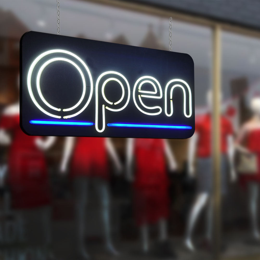 LED Neon Open Sign – #2034W – Bright & Energy-Efficient Storefront Display