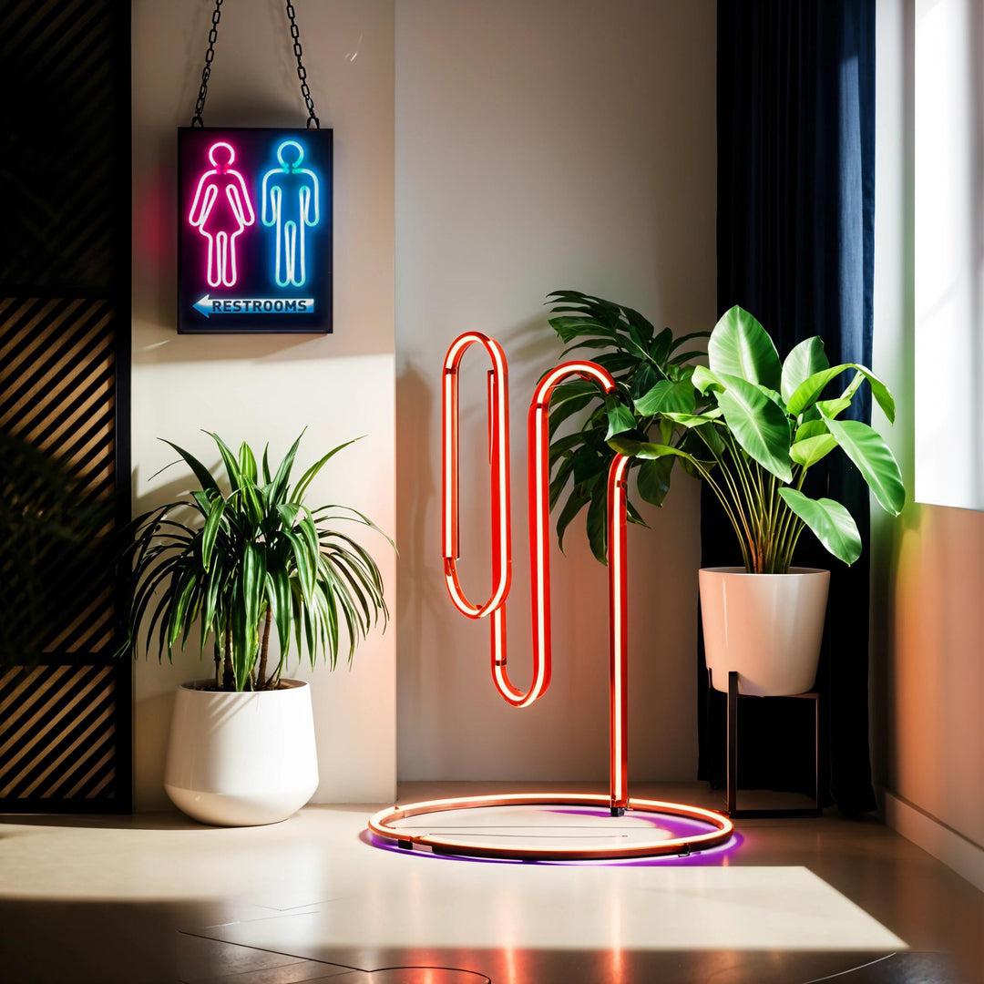 Restroom Plastic Neon LED Sign – Bright, Energy-Efficient Signage for Bathrooms & Restrooms #RR001
