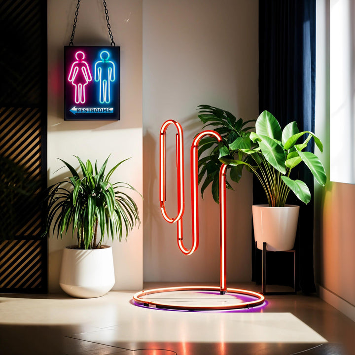 Restroom Plastic Neon LED Sign – Bright, Energy-Efficient Signage for Bathrooms & Restrooms #RR001