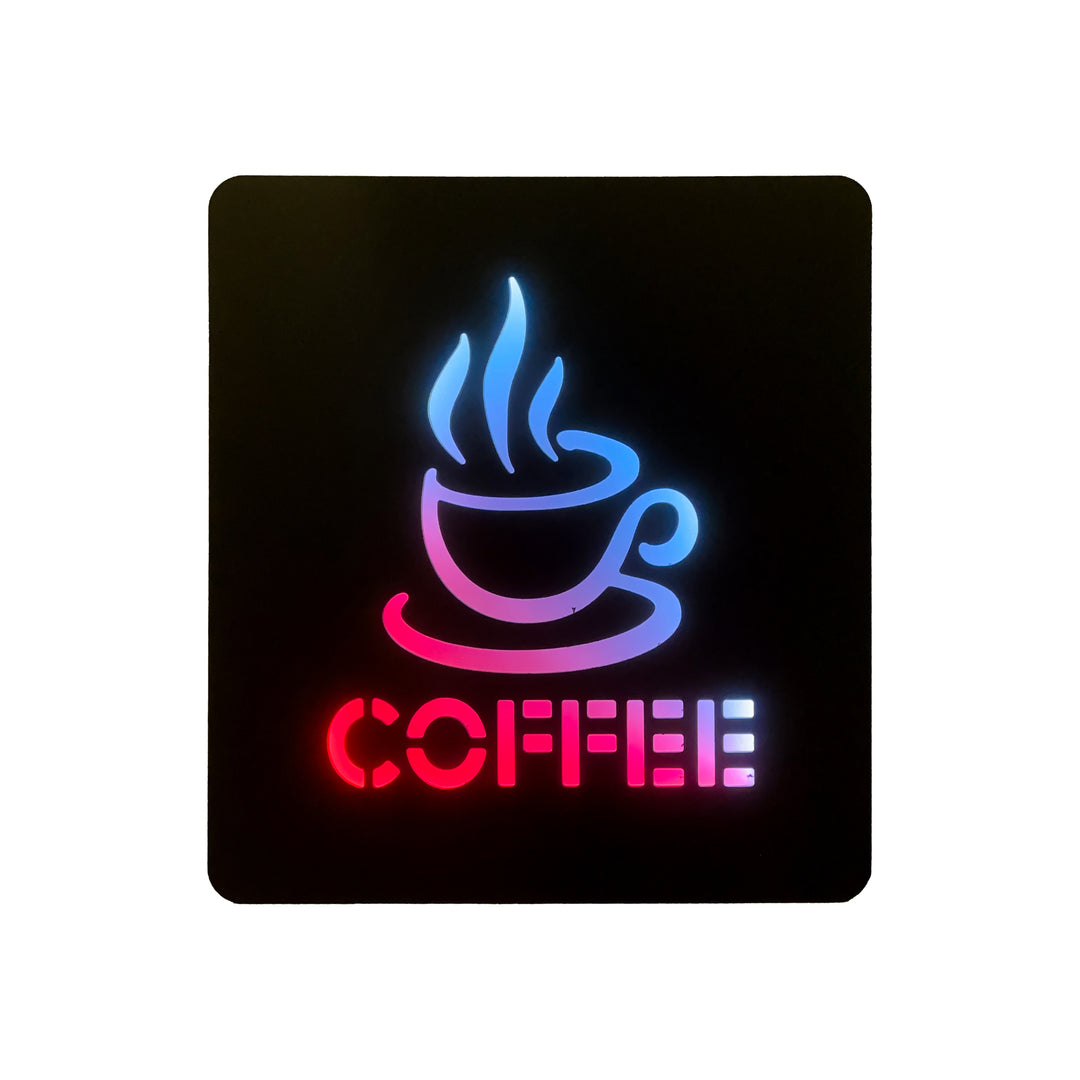 Coffee Plastic Neon LED Sign – Bright & Eye-Catching LED Display for Cafes & Coffee Shops #COFFEESIGN001