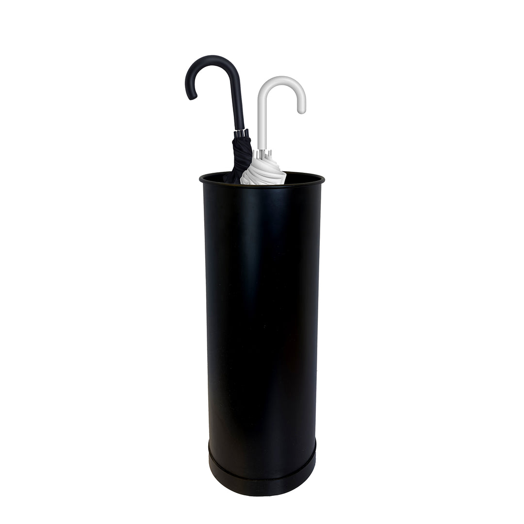 Black Stainless Steel Umbrella Bucket Stand – Durable & Stylish Storage for Entryways & Offices #UB002