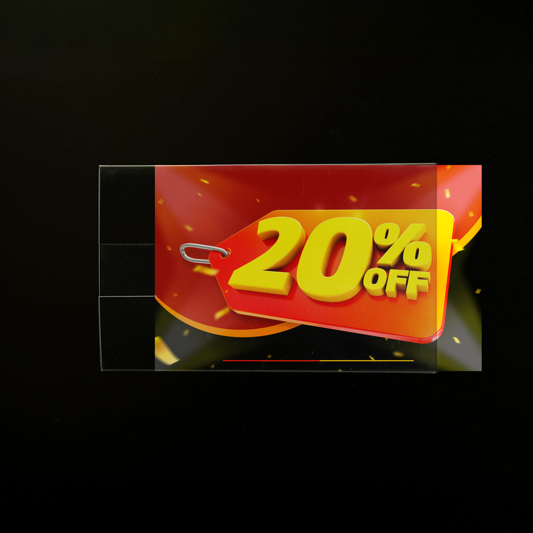 Clear Acrylic Print Protector 5"W x 3"H (25 pcs) - CTS0179