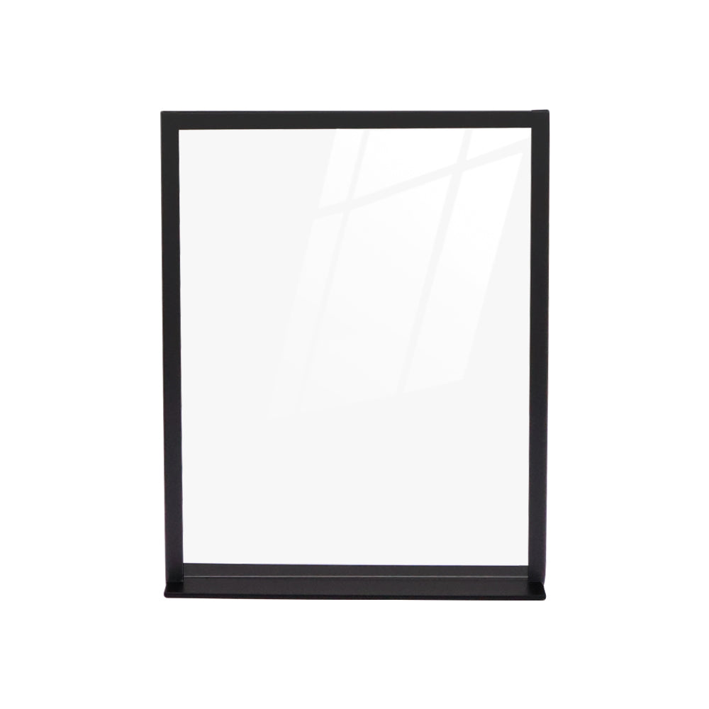 Countertop Metal Sign Holder – Steel Display Stand for Retail Counters & POS, Black or White, Sizes 4″×6″ / 5″×7″ / 8.5″×11″