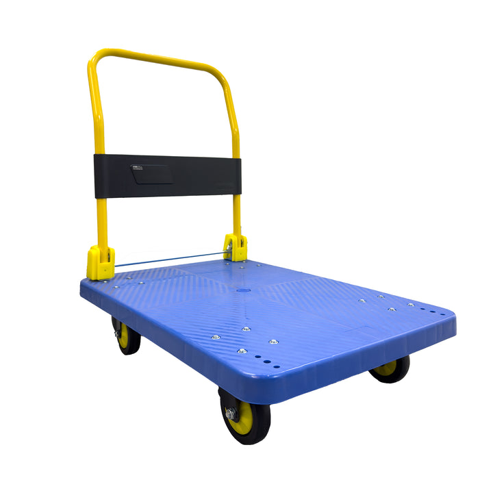 Heavy-Duty Folding Warehouse Stock Cart - Portable, Collapsible Storage Solution for Easy Transport