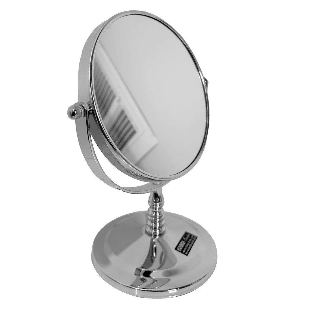 Short Countertop Double-Sided Mirror – Adjustable Vanity Mirror for Makeup & Grooming