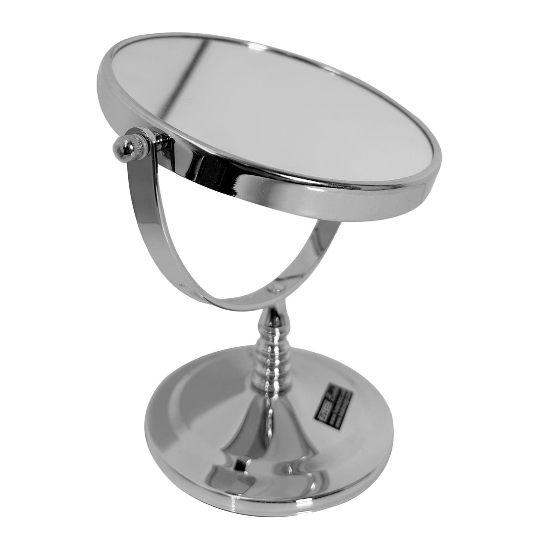 Short Countertop Double-Sided Mirror – Adjustable Vanity Mirror for Makeup & Grooming