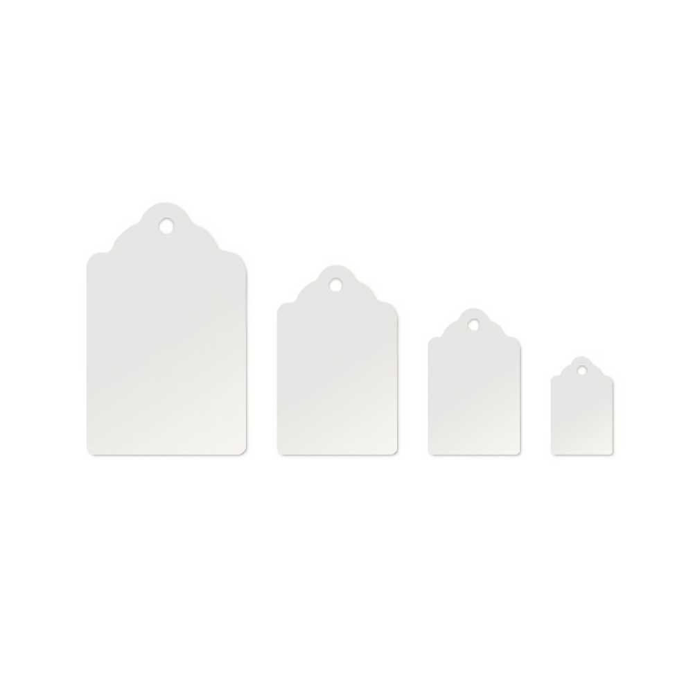 White Blank Tags - 400 pcs