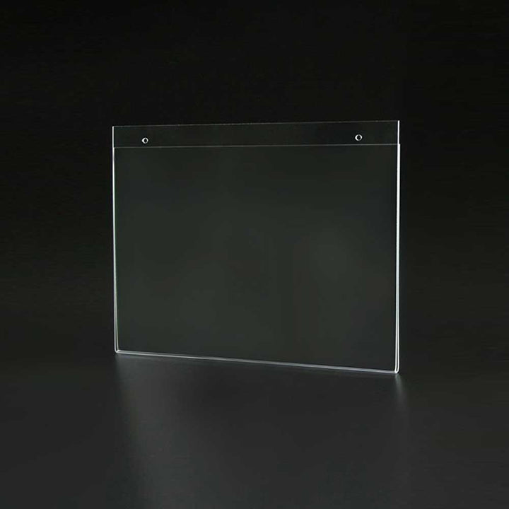 Clear Acrylic Wallmount Sign Holder 11"W x 8½"H (2 pcs) - CTS0163