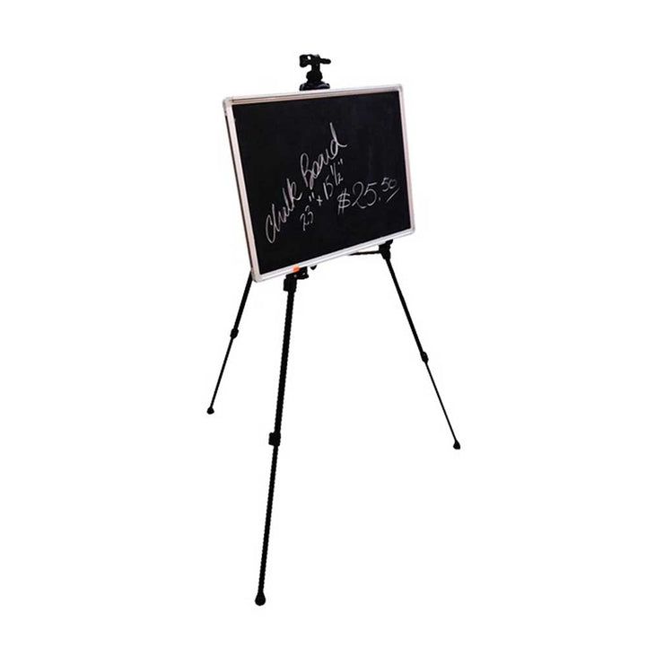 Adjustable Silver Aluminum Easel for Posters & Displays - Lightweight, Portable Stand for Trade Shows, Events & Presentations
