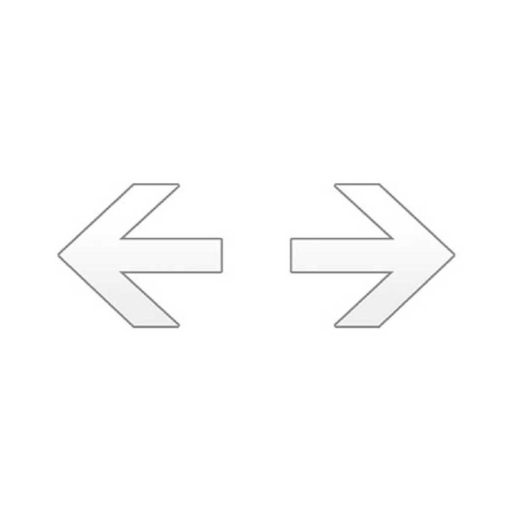 PVC White Cut Out Arrow Sign