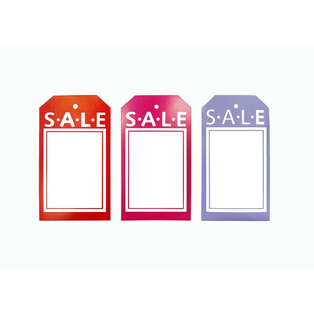 Rectangular Sale Price Tags 2½”W x 4½”H - (200 per pk) STAG004
