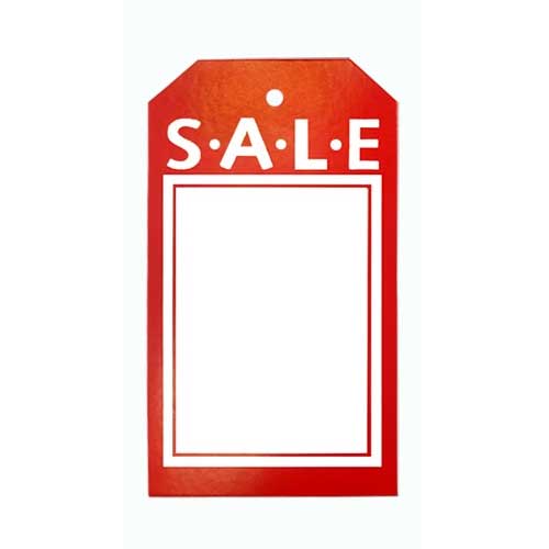 Rectangular Sale Price Tags 2½”W x 4½”H - (200 per pk) STAG004