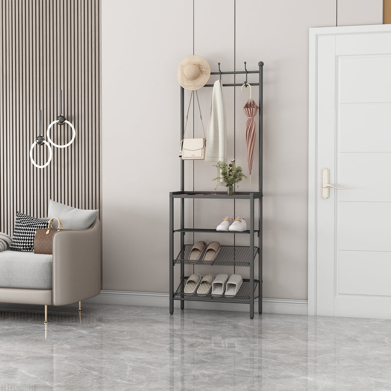 Clark Coat & Shoe Rack 