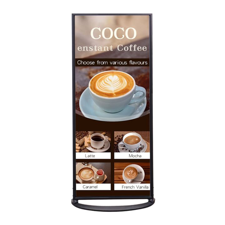 Adjustable Floor Poster Stand with Sign Dividers – Double-Sided - Display Holder for Retail & Event Signage