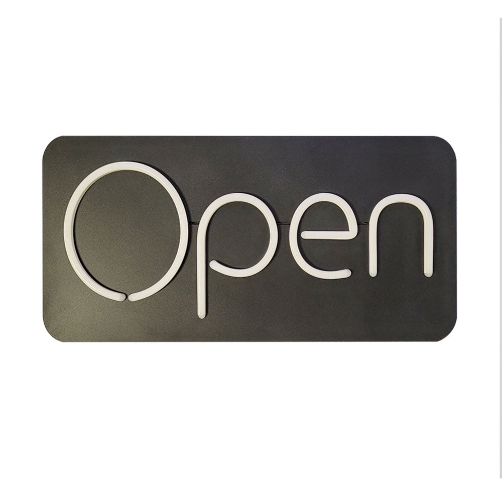 LED White Neon Open Sign – Bright & Energy-Efficient Storefront Display #2032W