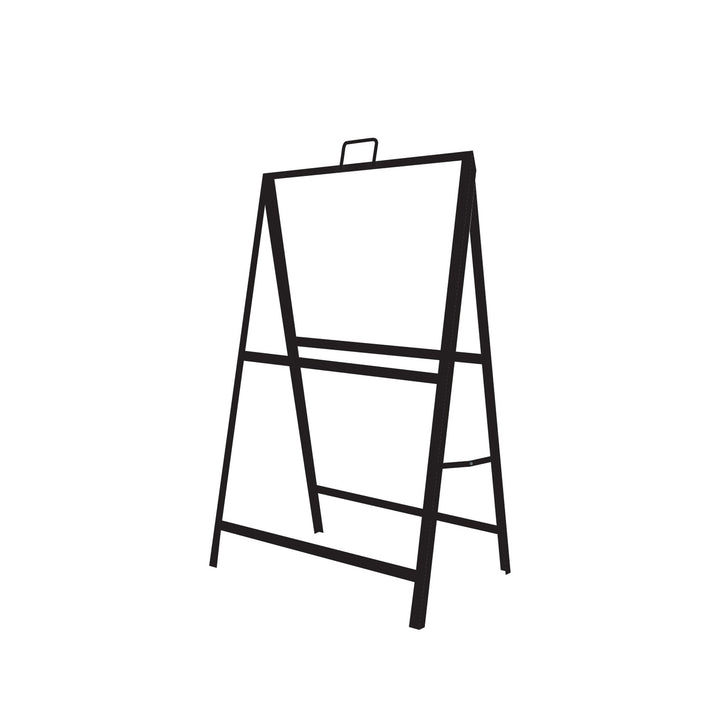 A-Frame 18x24 Black Metal Sidewalk Sign – Durable Outdoor Advertising Display