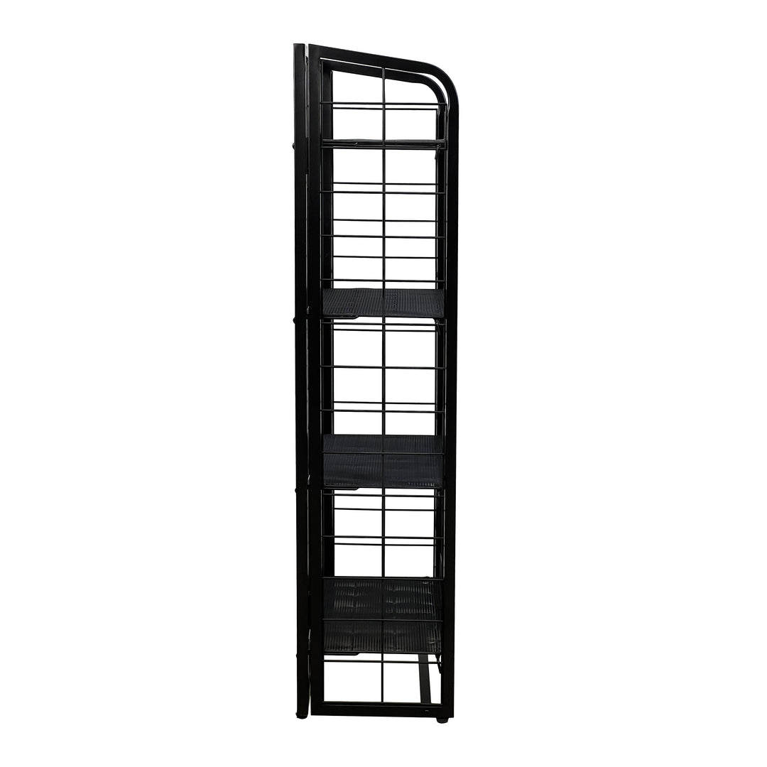 Metal Mesh Retail Rack – 4-Level Freestanding Display Shelf Organizer #A48