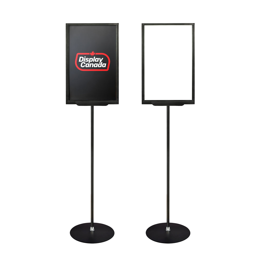 Nobility Poster Floor Stand – Freestanding Sign Holder for Business, Retail & Events | Sturdy & Sleek Display Stand