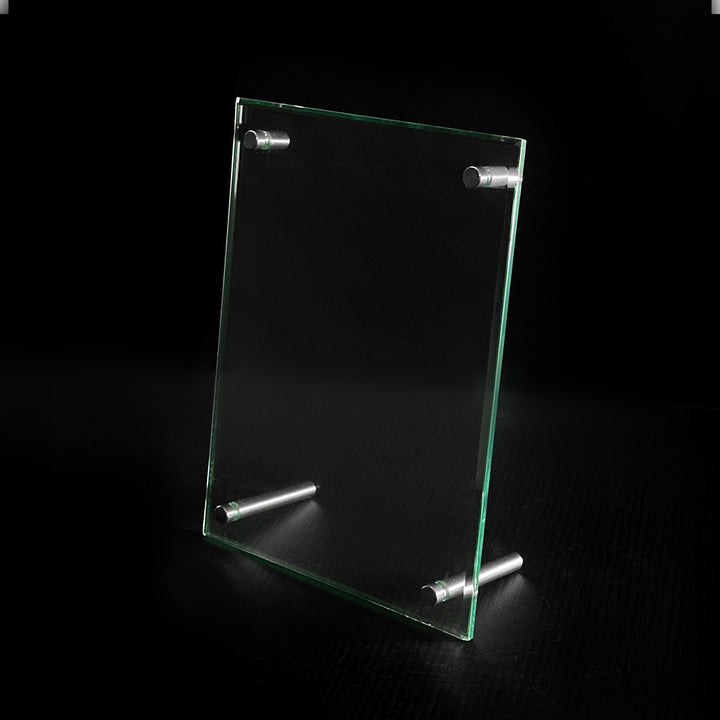 Angled Clear Acrylic Sign Holder 5½"W x 7½"H (2 pcs) - CTS0214
