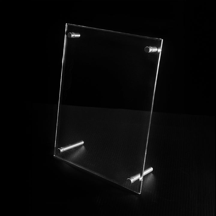 Angled Clear Acrylic Sign Holder 6½"W x 8½"H (2 pcs) - CTS0215