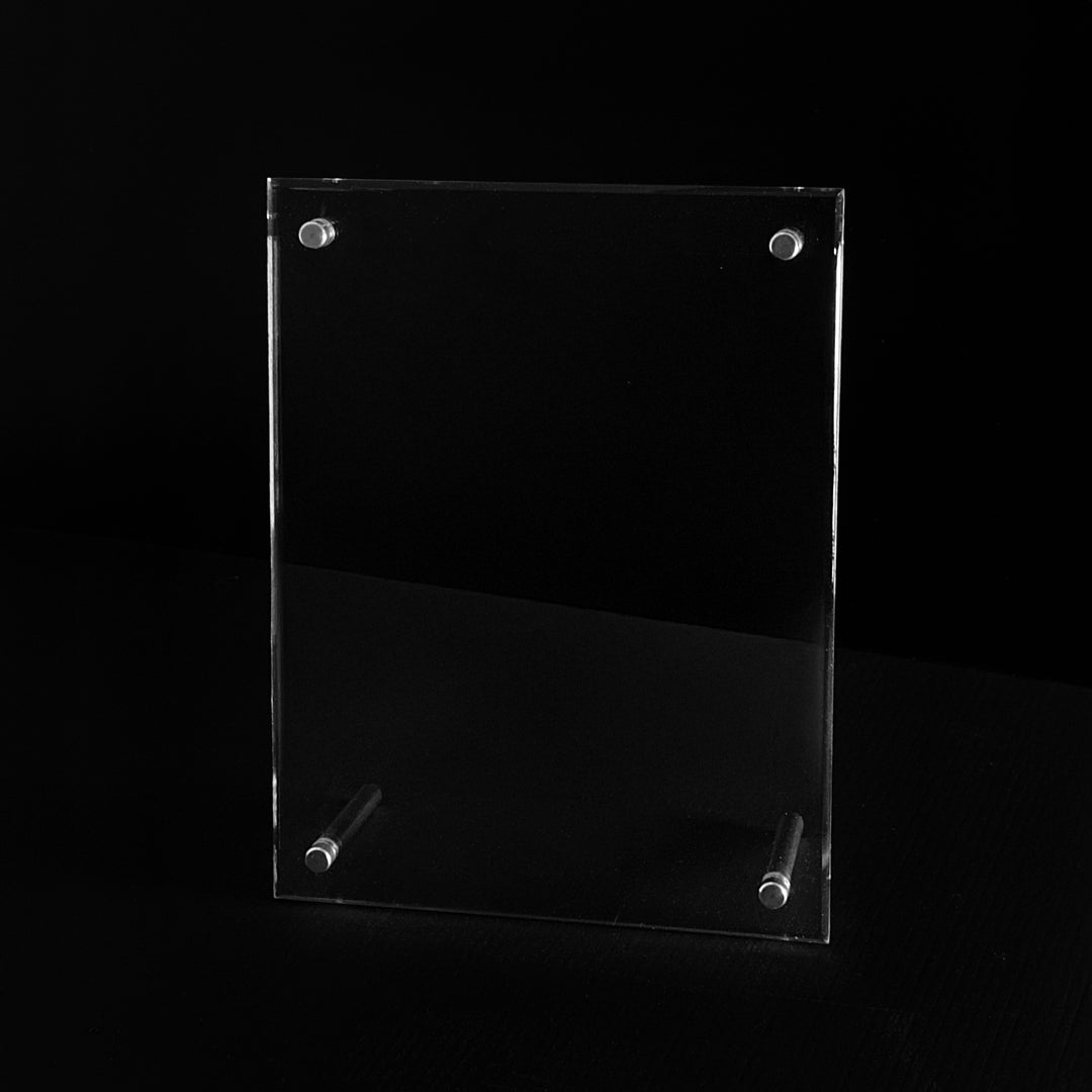 Angled Clear Acrylic Sign Holder 6½"W x 8½"H (2 pcs) - CTS0215