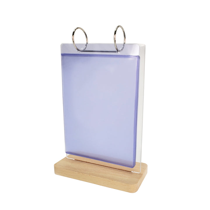 Flip Pocket Holder 4.25" x 6" – Clear Acrylic Display Stand for Documents, Menus & Flyers - CTSW009