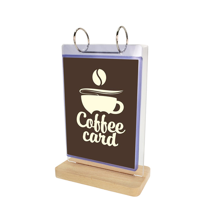Flip Pocket Holder 4.25" x 6" – Clear Acrylic Display Stand for Documents, Menus & Flyers - CTSW009