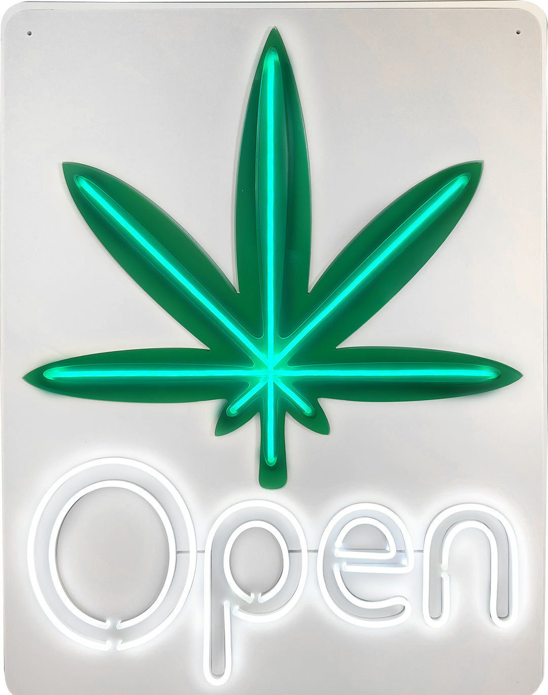 Cannabis Plastic Neon LED Sign – Bright LED Light Sign for Dispensaries, Shops, and Businesses