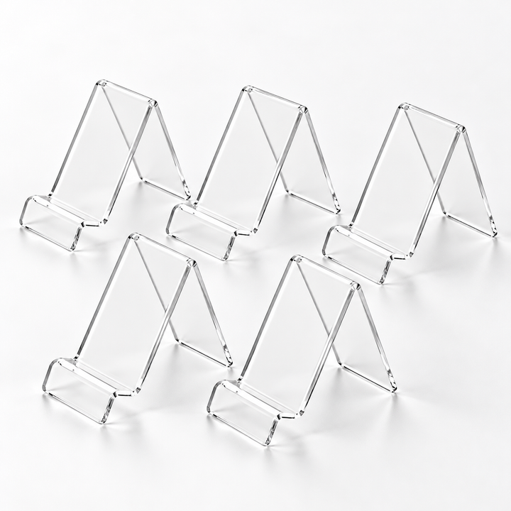 Clear Acrylic Display Riser – Small Countertop Display Stand (5-Pack)