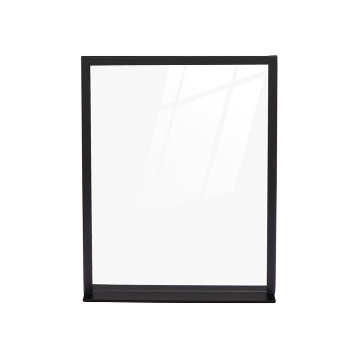 Countertop Metal Sign Holder – Steel Display Stand for Retail Counters & POS, Black or White, Sizes 4″×6″ / 5″×7″ / 8.5″×11″