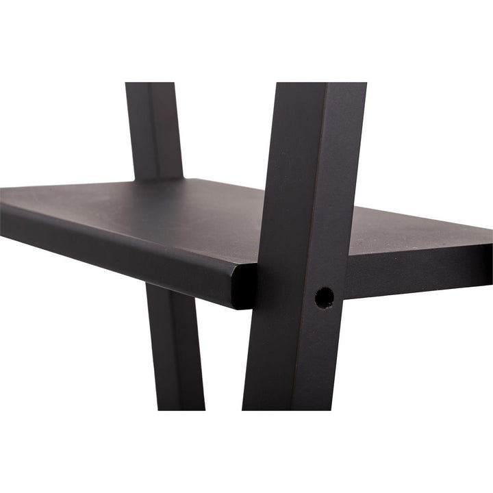 KG GABLE 43" Folding Floor Shelf 4 Tier-Warm Black