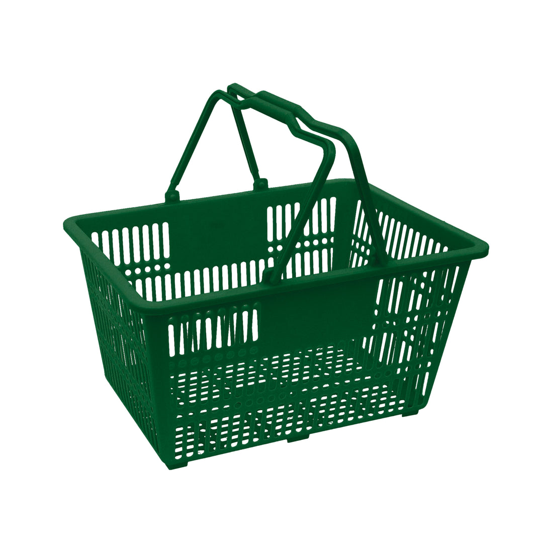 Plastic Handle Shopping Baskets - Durable, Lightweight Retail Baskets for Stores and Supermarkets