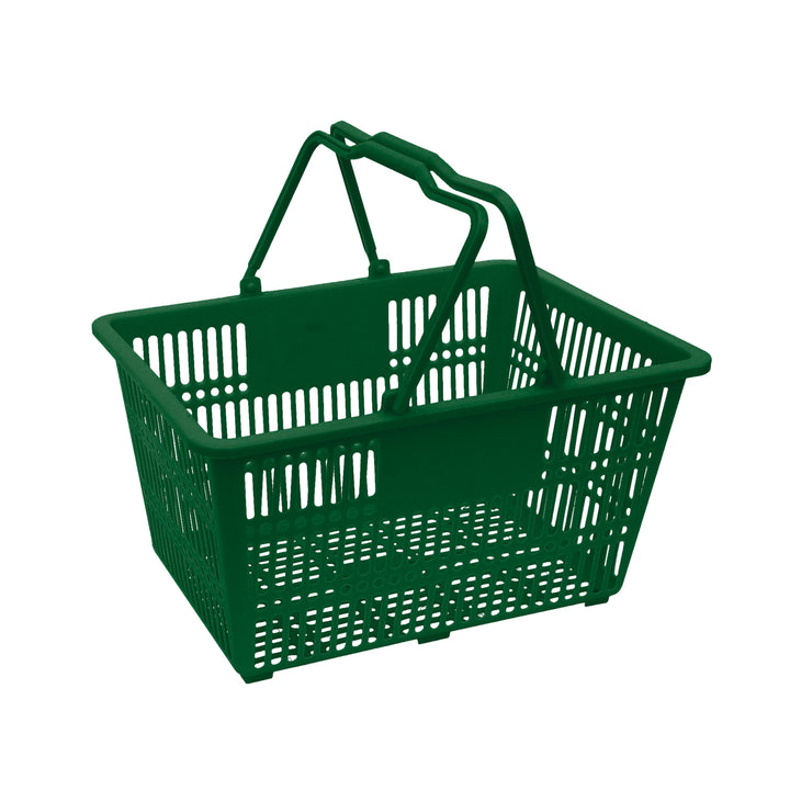 Plastic Handle Shopping Baskets - Durable, Lightweight Retail Baskets for Stores and Supermarkets