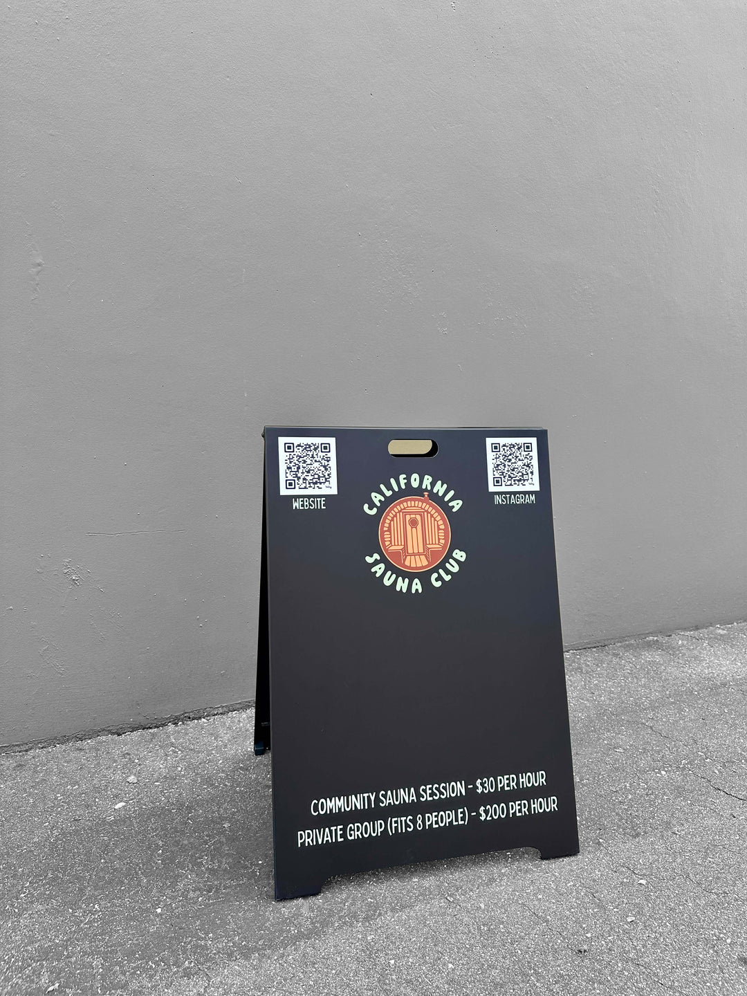 Magnetic Plated Sandwich Board with Double-Sided Display for Outdoor Promotions