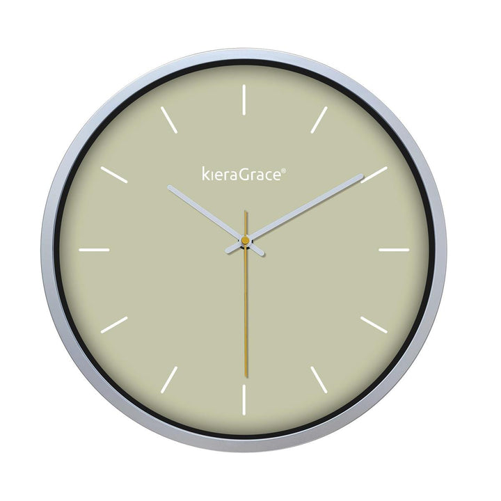 Kiera Grace 14" Plastic Wall Clock - Classic Design with Minimalistic Numerals - Stylish Home Décor