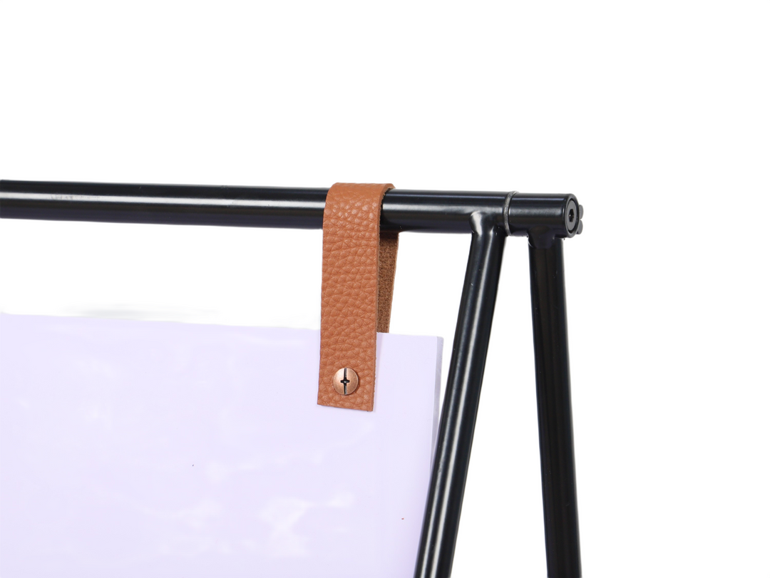 Small Metal A-Frame Sidewalk Sign with PVC Panel – Durable Outdoor Advertising Sign