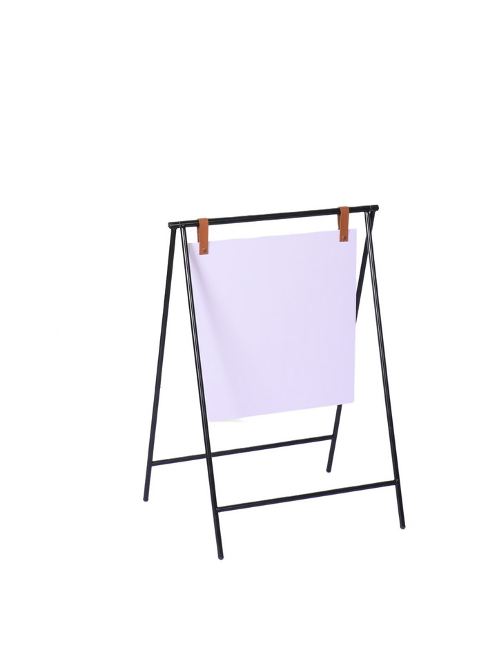 Small Metal A-Frame Sidewalk Sign with PVC Panel – Durable Outdoor Advertising Sign
