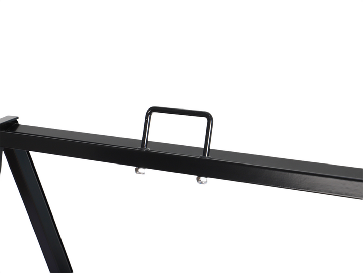 Black Metal A-Frame Sign with Wheels – Portable Sidewalk Sign for Outdoor Advertising