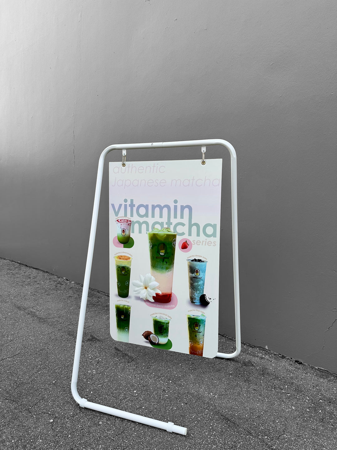 Swing Board Metal A-Frame Sidewalk Sign – Double-Sided, Durable & Weather-Resistant Display 25.5"W x 47"H