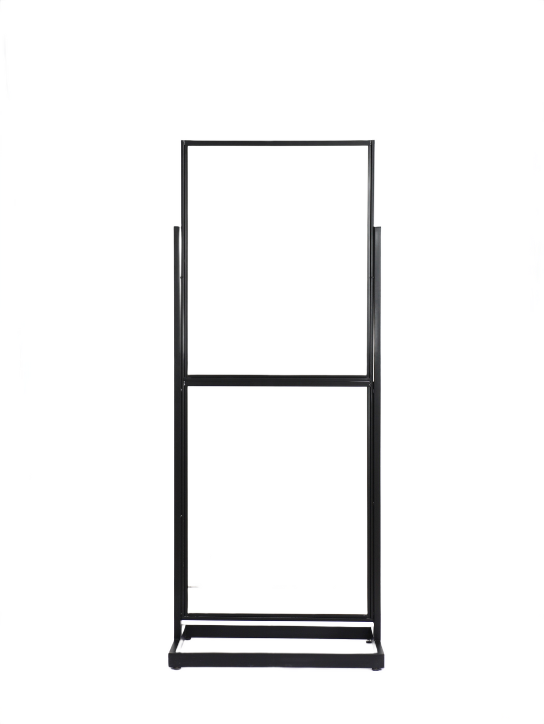 Double-Tier Floor Standing Sign Holder – 22" x 28" Double-Sided Poster Display Stand, Heavy-Duty Metal Frame