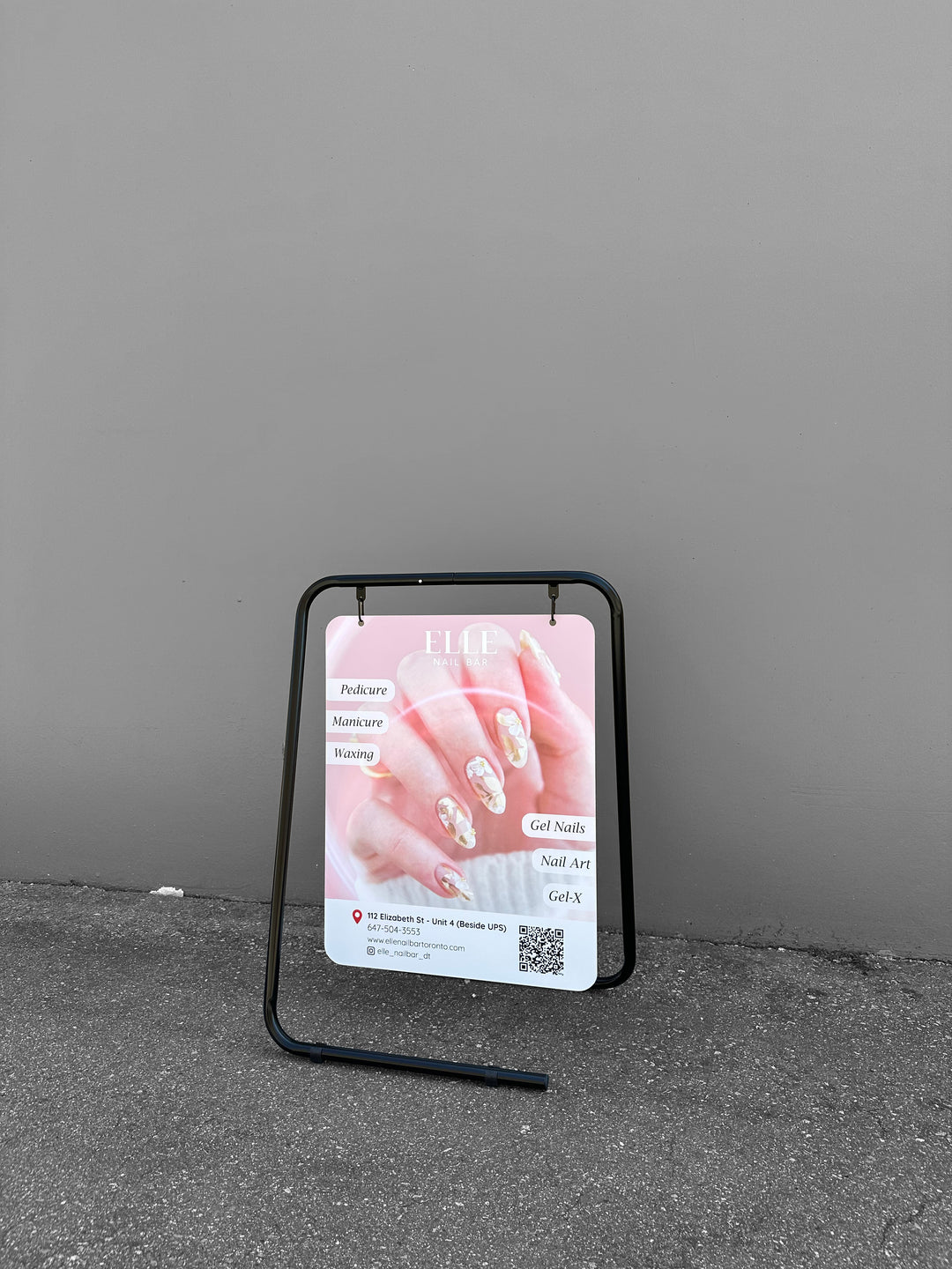 Swing Board Metal A-Frame Sidewalk Sign – Double-Sided, Durable & Weather-Resistant Display 26"W x 35"H - SW-FRAME003