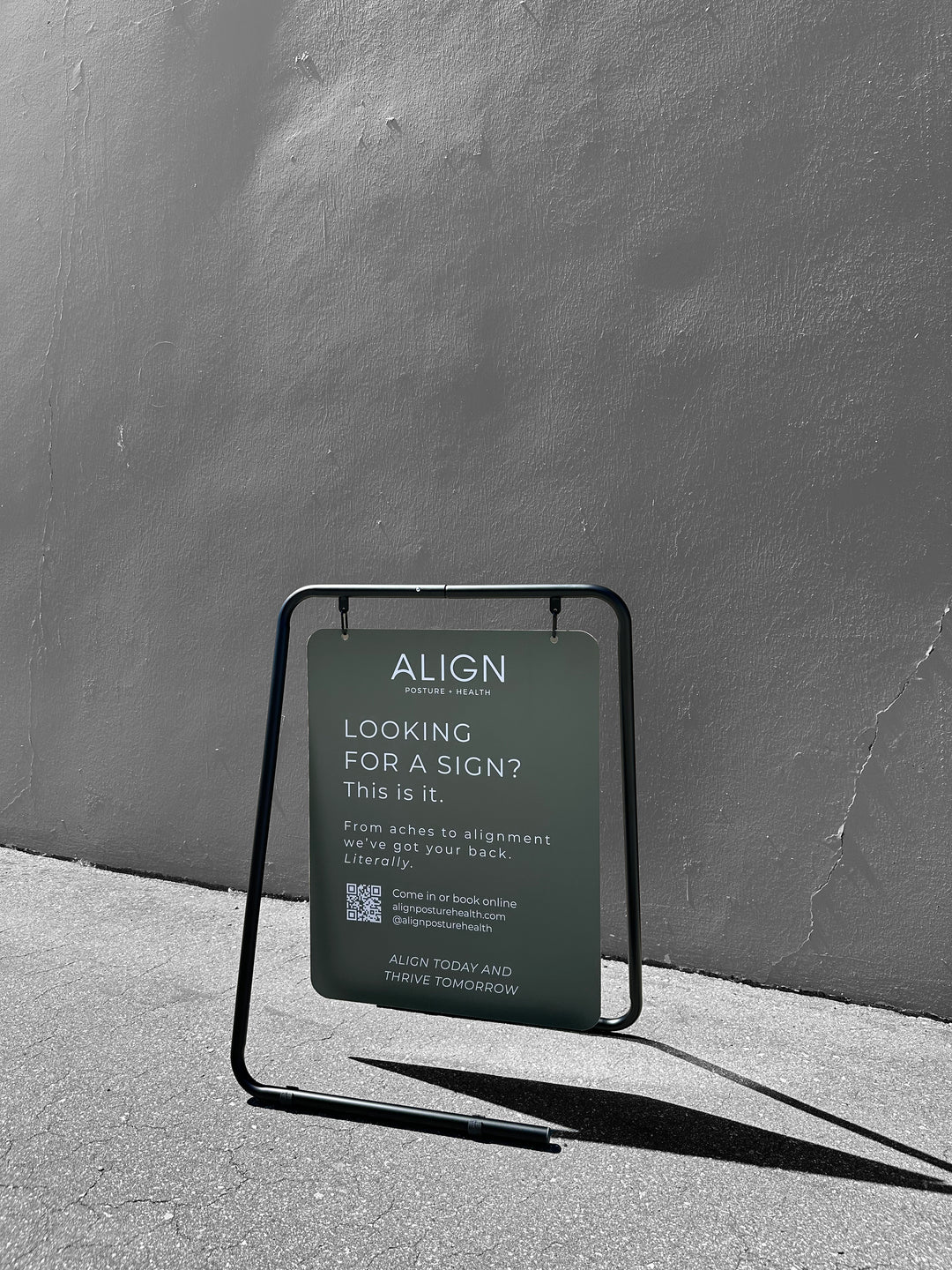 Swing Board Metal A-Frame Sidewalk Sign – Double-Sided, Durable & Weather-Resistant Display 26"W x 35"H - SW-FRAME003