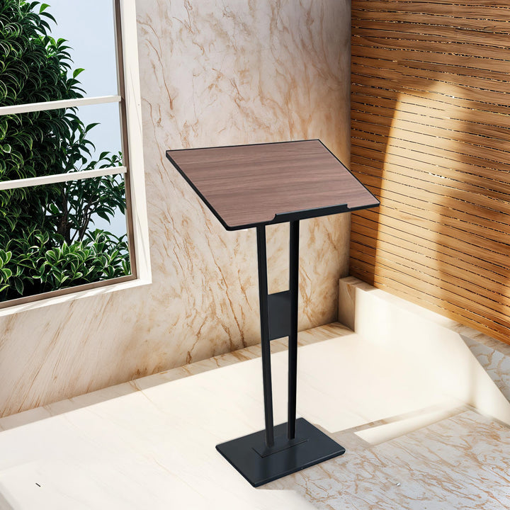 43"H Podium Lectern Stand – Durable Presentation Stand for Office, Events & Public Speaking