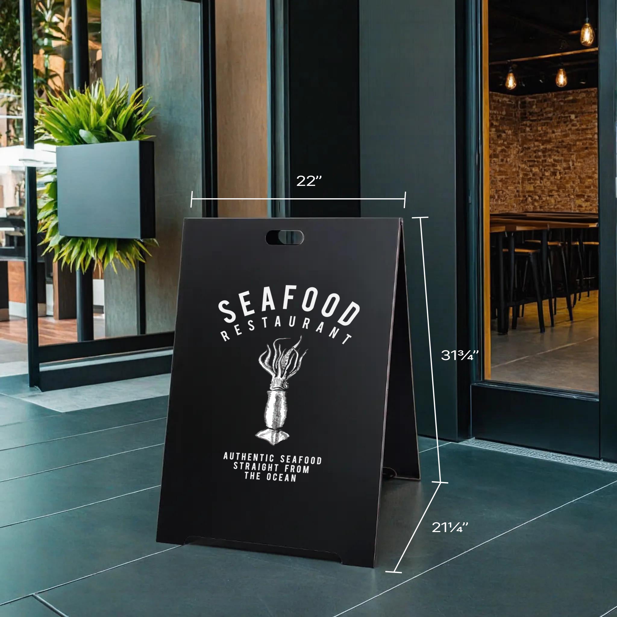 NITRO BOARDS 看板 Magnetic Plated Sandwich Board with Double-Sided Display for