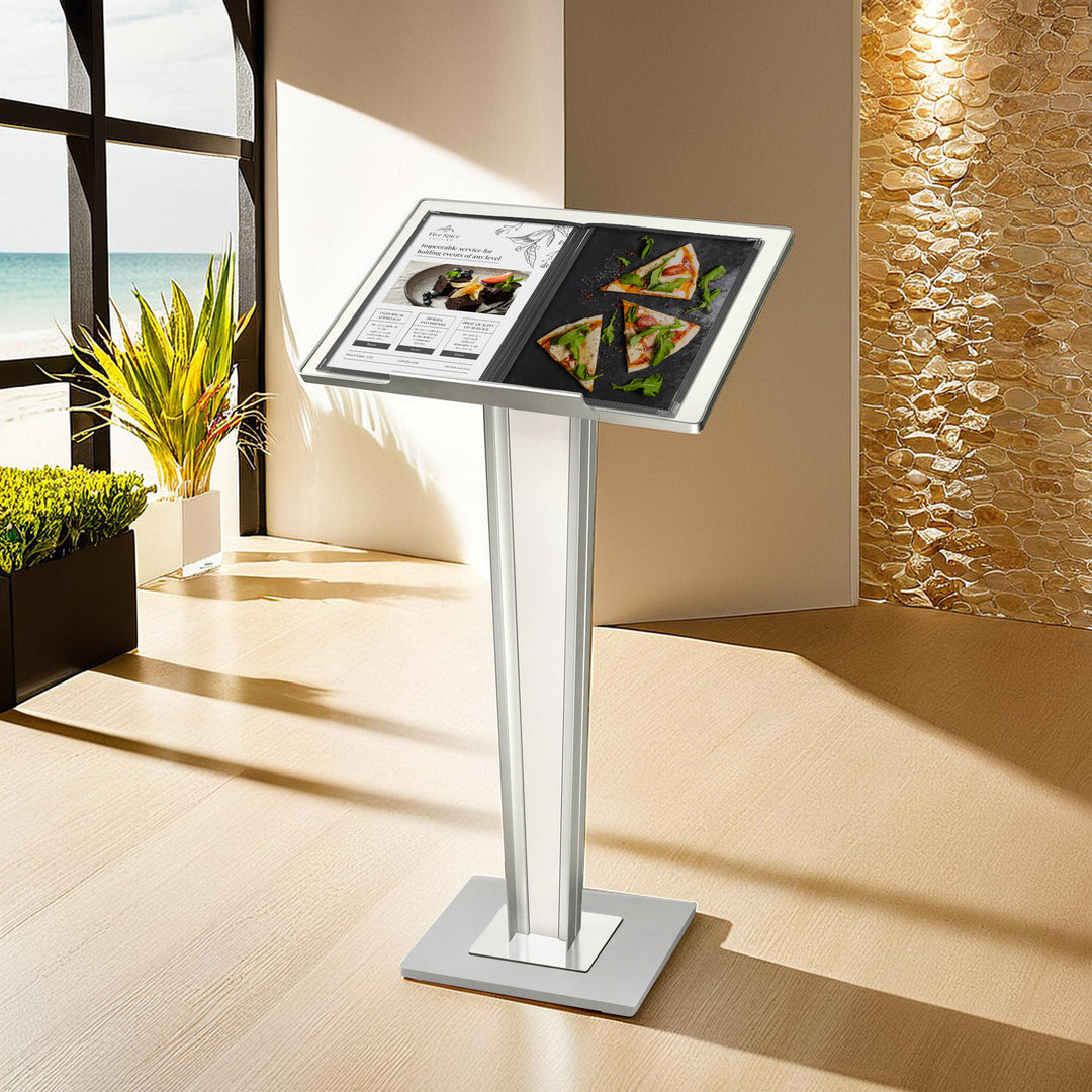 43"H Podium Lectern Stand – Durable Presentation Stand for Office, Events & Public Speaking