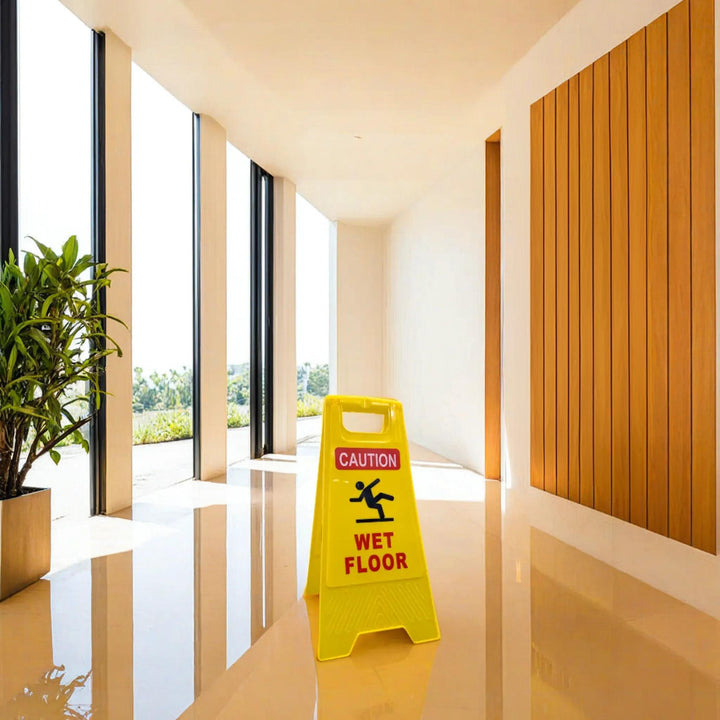 Wet Floor Sign with Symbol – Safety Slip Hazard Warning for Public & Commercial Spaces #YTS002WF