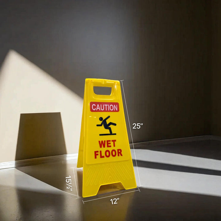 Wet Floor Sign with Symbol – Safety Slip Hazard Warning for Public & Commercial Spaces #YTS002WF