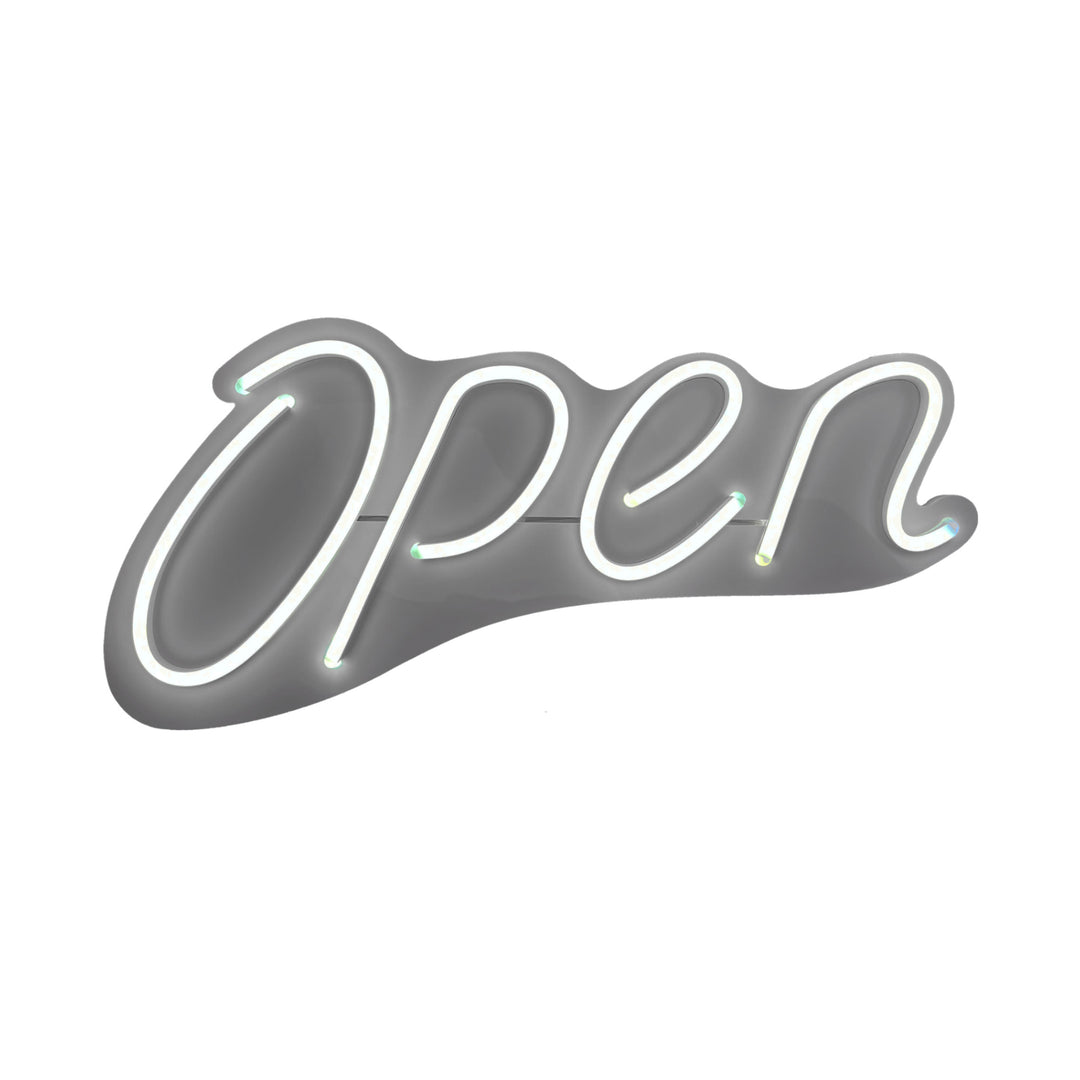 LED Open Sign with White Rope Neon – Bright and Energy-Efficient Storefront Display #2030W