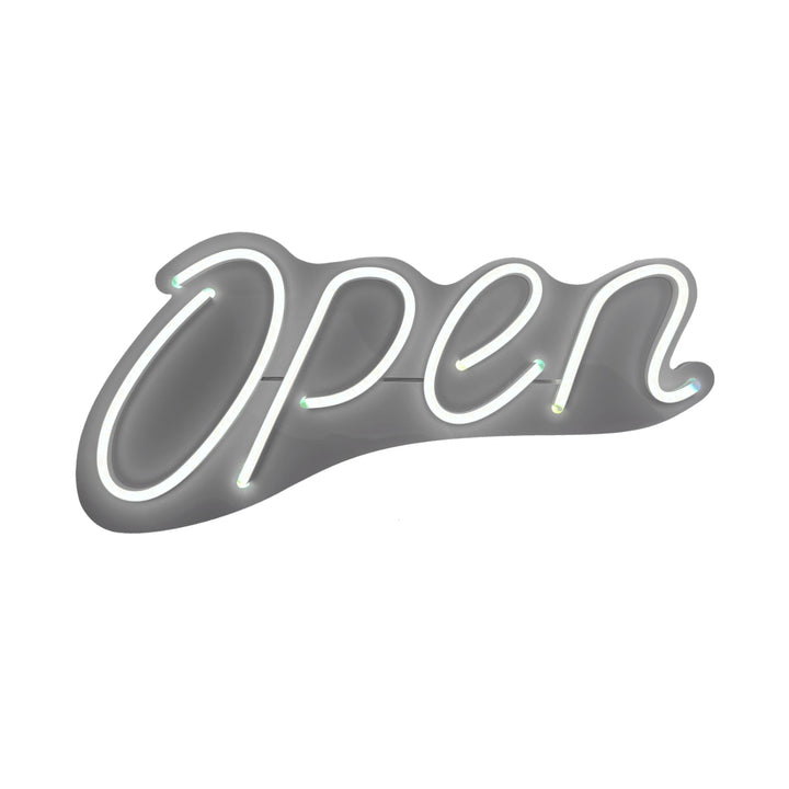 LED Open Sign with White Rope Neon – Bright and Energy-Efficient Storefront Display #2030W
