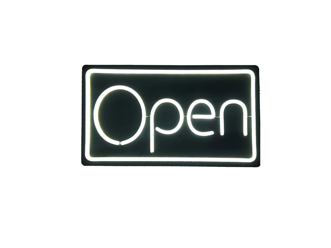 LED Open Sign with White Rope Neon – Bright and Energy-Efficient Storefront Display #2025WB